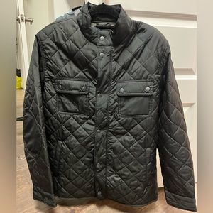 Men’s GAP quilted jacket, size L, black color, like new